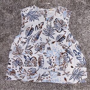 a.n.a sleeveless linen blend flowy tank tap